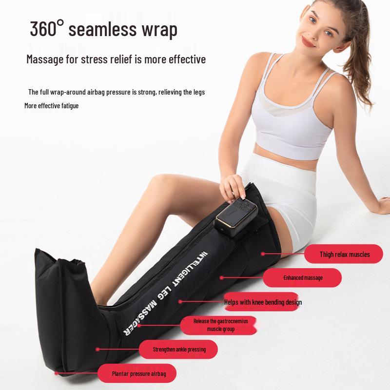 Air Wave Electric Leg Massager with Heat Therapy