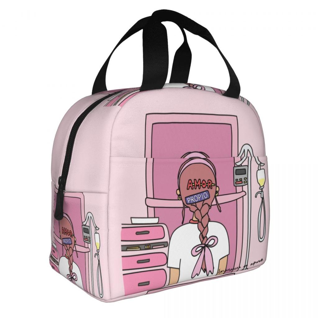 Custom Enfermera En Apuros Doctor Nurse Medicine Insulated Lunch Tote Bag for Women Resuable Cooler Thermal Bento Box Children