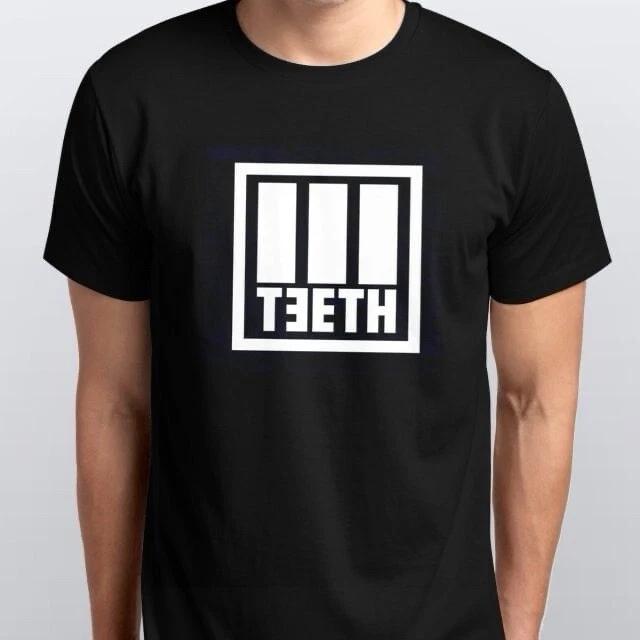 

3TEETH ii new 100% Cotton T-shirt Mens Tees Top sizes S M L XL XXL colours Black, White 2XL