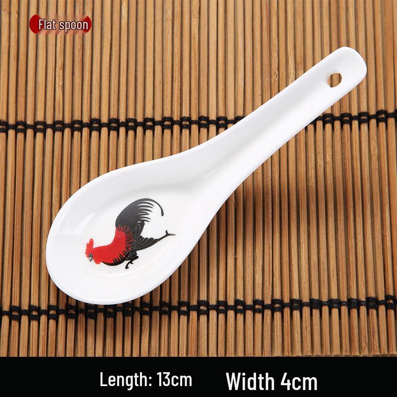 Керамическая Миска-Петушок в Стиле Фермерского Дома - Ностальгическая Посуда для Ресторанов и Отелей