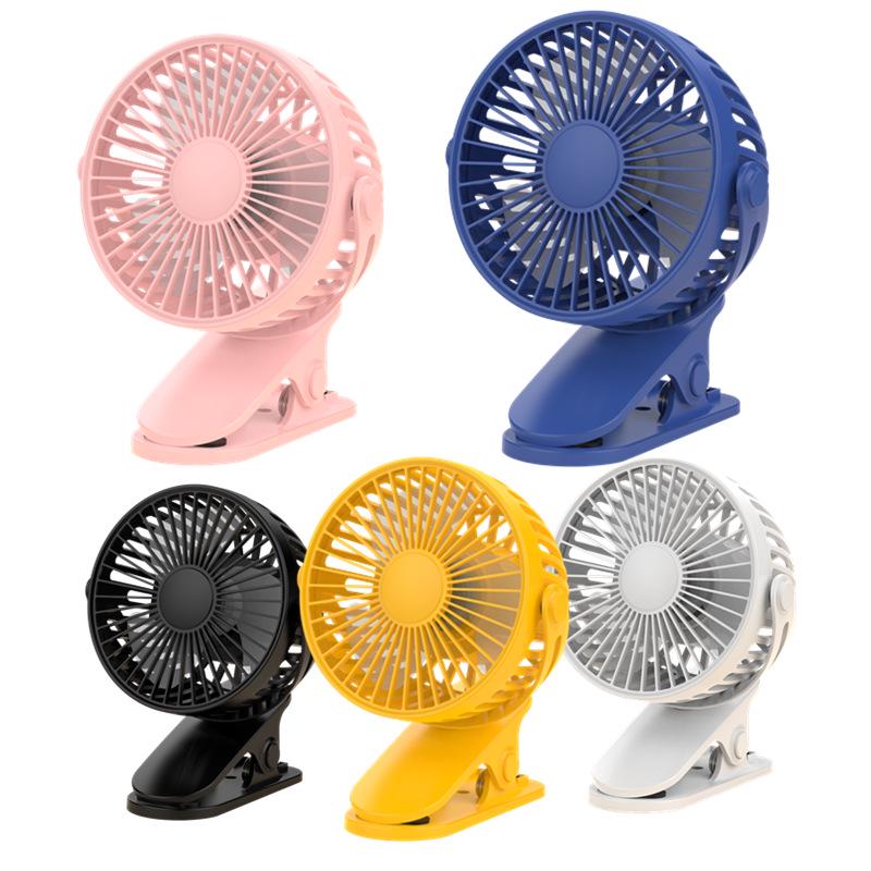 

Mini USB Rechargeable Clip Fan - Portable Handheld & Desktop Small Fan for Office & Dorm Corded & Rechargeable