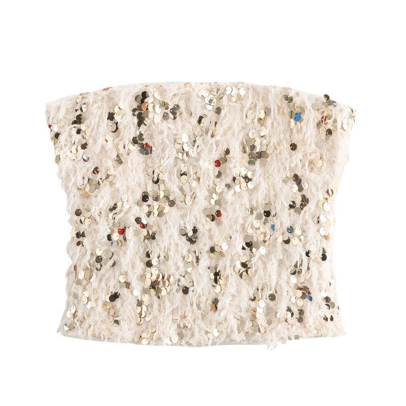 

Jnleaog Autumn New Women s Clothing Fashion Style French Sense Fashion Beads Decoration Burr Tops 9787403