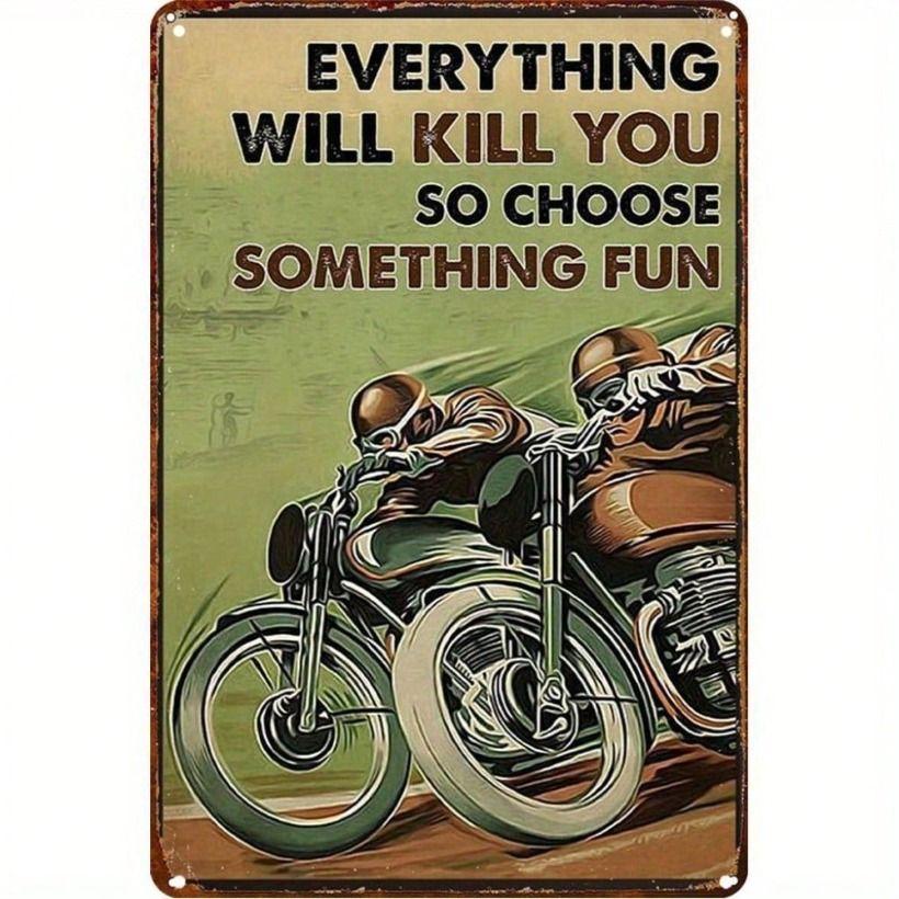 

Vintage Metal Tin Sign 8x12 Inch Retro Wall Decor for Bar Garage Man Cave American Style
