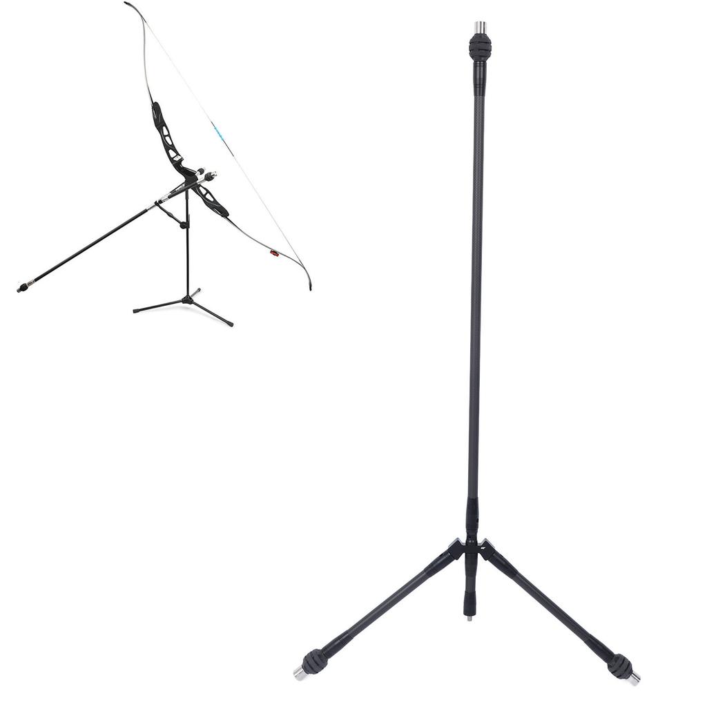 Recurve Bow Stand Holder 28inch Height Lightweight   Pure Carbon Archery Bow Stand Holder for Recurve Bow