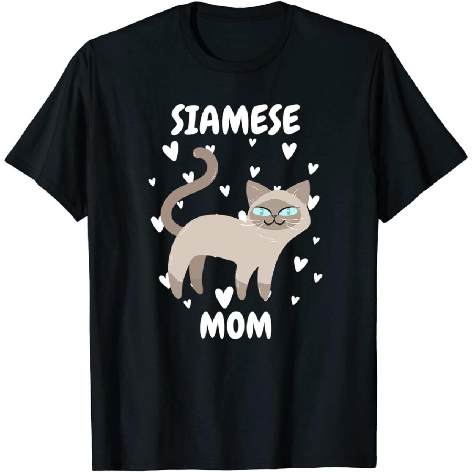 PQHSHOP Siamese Cat Mom Mummy Mama Mum Mommy Mother s Day Mother T-Shirt, Long Sleeve Shirt, Sweatshirt, Hoodie XXXXXL разноцветный