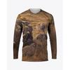 3D Print T Shirt Mens Camouflage Hunting Animals Quail O-Neck T-shirt Casual Long Sleeve Oversized Pullover Fashion Men Clothing
