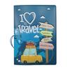 Cute Travel Emboss Passport Holder Cover Cases For Women Men Girls Boys Ticket Protective Travel Accessories