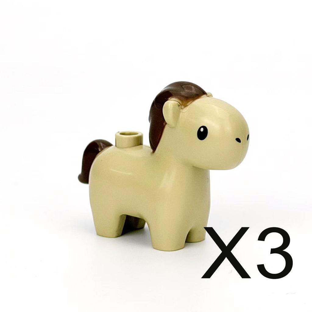 Afrikanische Wildtiere Bausteine Set Löwe Elefant Kamel Hirsch Wolf Giraffe Spielzeugmodell für Kinder Kreatives Kindergeschenk Stein S041