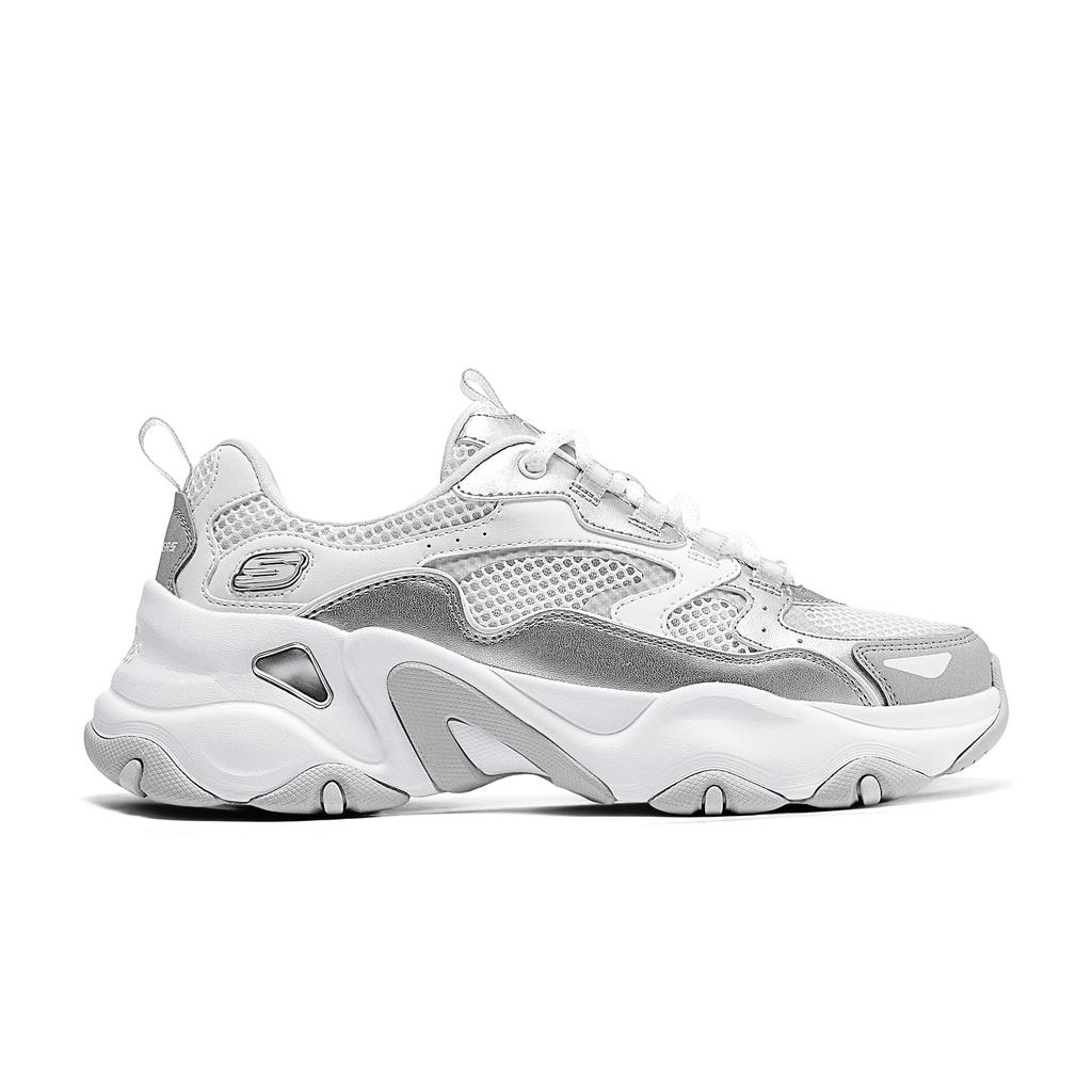 Skechers DLites 5.0 Panda Shoes Fifth Generation Y2K Trendy Fashion Thick Sole Height Increasing Low Top Dad Shoes Women Sneaker 150525-WSL