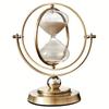 1pc, 30-Minute White Sand Timer, Antique-Inspired 720° Rotating Hourglass, Metal & Glass Vintage Sand Clock for Office, Desk, Home Decor
