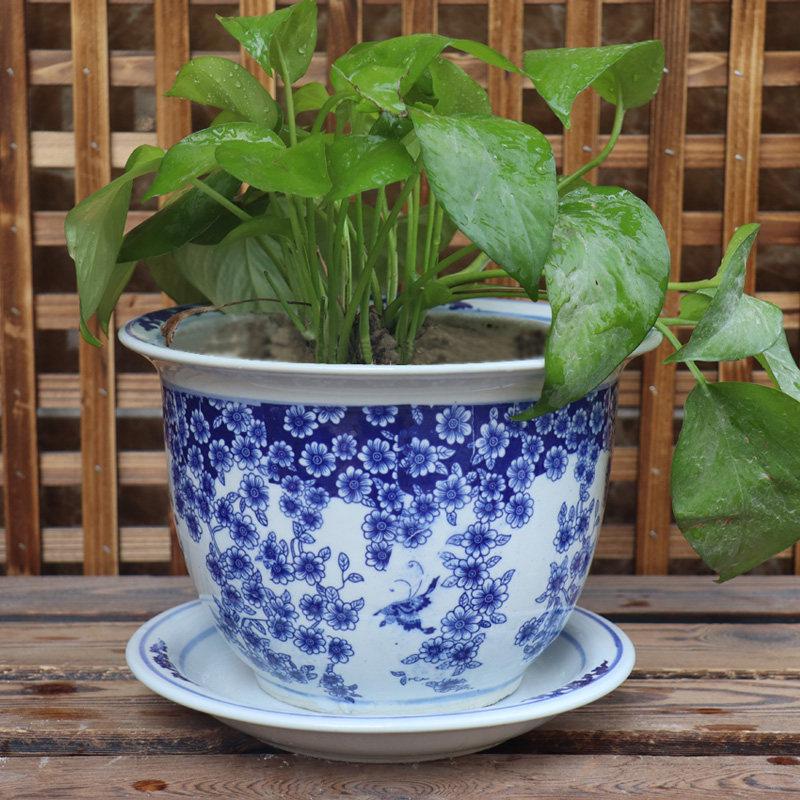Īpaši liels zils un balts Jingdezhen