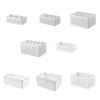 Plastic Storage Baskets for Clothes Sturdy Closet Organizers 2/4/5/6grid Drawer Storage Basket Stacked Box Household