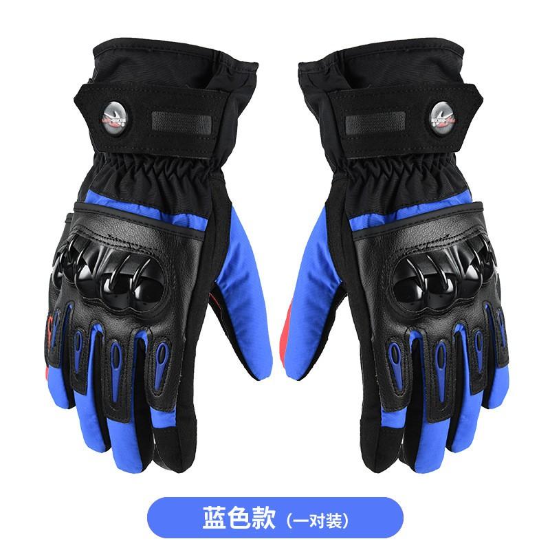 Mens Winter Motorcycle Gloves Touchscreen Waterproof Warm Anti-Slip Riding Gear Bikers Racers