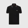[Skin Friendly and Comfortable Brand Letter] Spring and Summer Collar Contrasting Color Versatile Men's Short Sleeved Polo Shirt