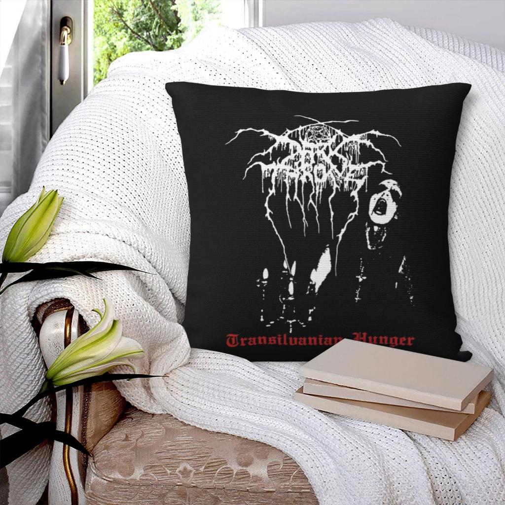 Darkthrone Norwegian Black Metal Band Square Pillowcase Pillow Cover Cushion Zip Decorative Comfort Throw Pillow for Home Car