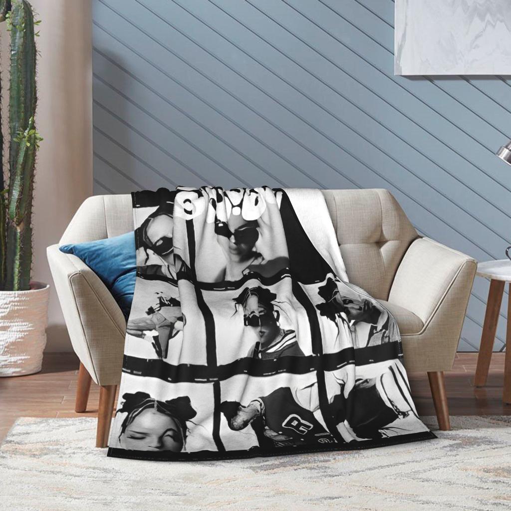 Nina Chuba Sänger Accessoires Decke Gemütlich Weich Überwurfdecken für Wohnzimmer 50x60 Zoll Mehrere Größen Tagesdecke