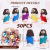 Bememo 50 Pcs Mini Jesus Figures Original Design Jesus Toys Little Figures to Hide and Seek Sunday School Religious Easter Part