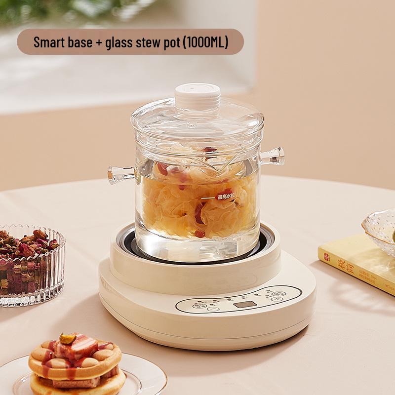 Multi-Functional Single-Serve Health Pot: Glass Tea Brewer & Constant Temperature Water Boiler