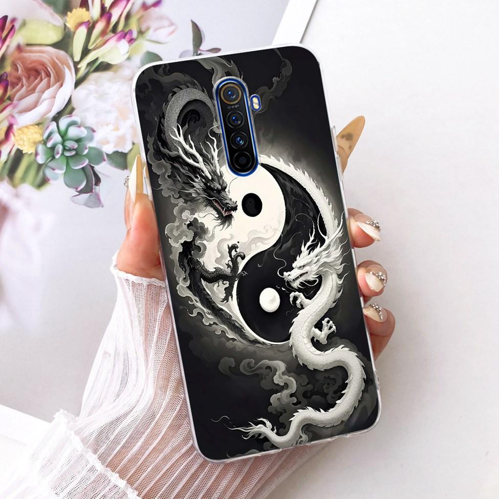 Clear For Realme X2Pro RMX1931 Casing For Realme X2 Pro Case Luxury Fashion Butterfly Funny Cute Painted Cover