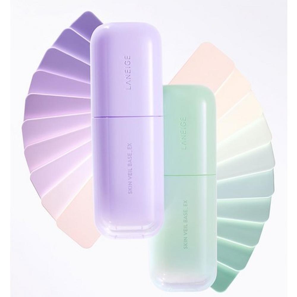 LANEIGE Skin Veil Base EX SPF28 PA++ Tone-Up Makeup Base 30ml, 40 Pure Violet – Tone-Up Primer, Colour Correcting, Korean