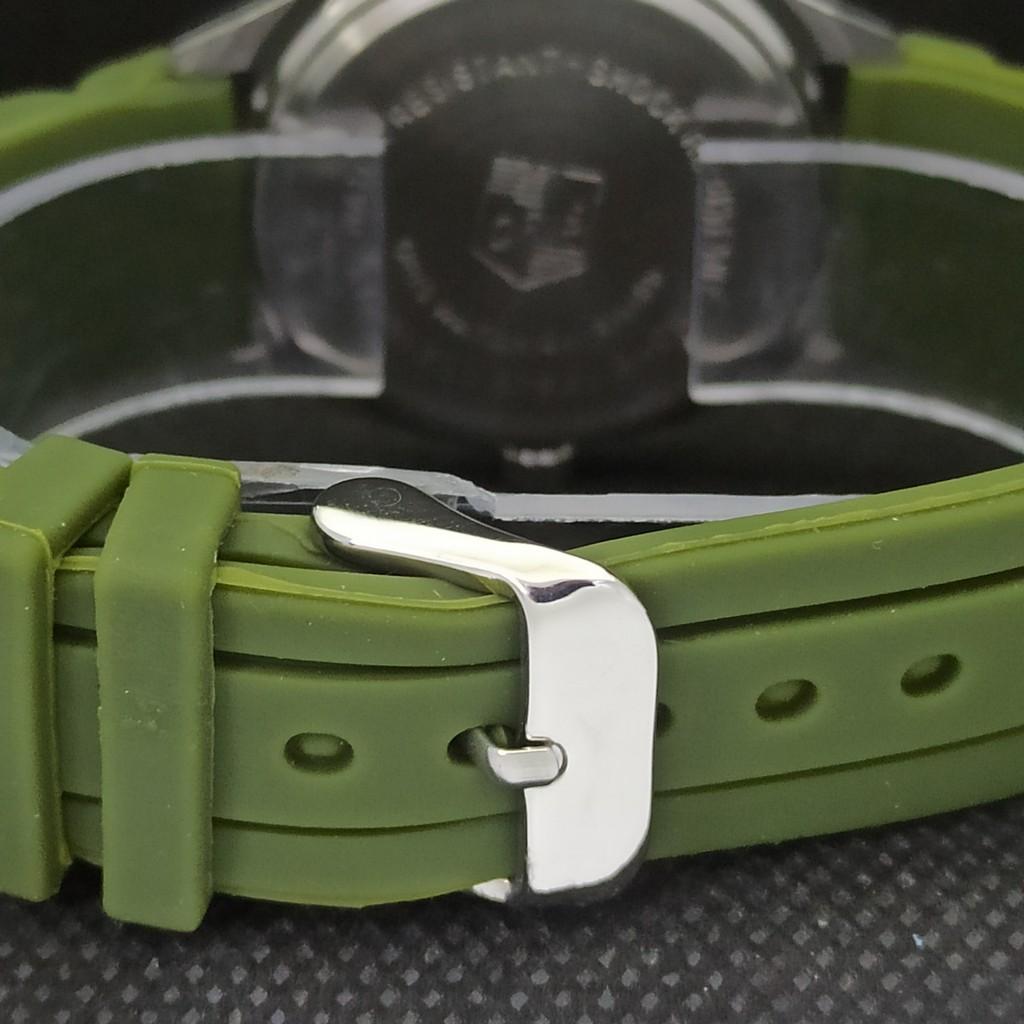 VINTAGE ORIS WINDING SWISS MENS REFURBISHED WRIST GREEN WATCH 558a-a296522-1