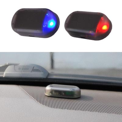 1 szt. Universal Car Led Light Security System Ostrzeżenie Kradzież Flash Miga Fałszywy alarm słoneczny
