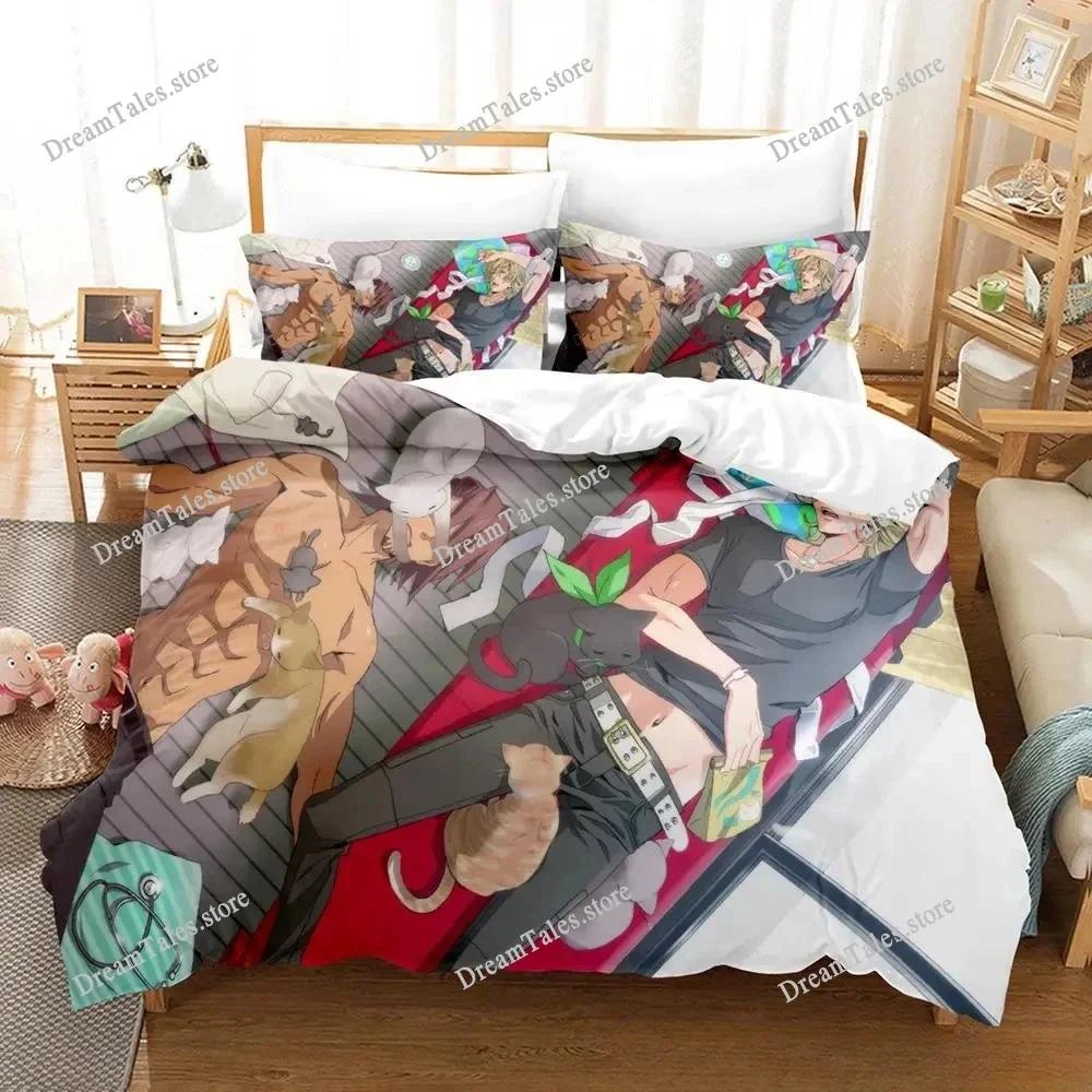 Anime TIGER & BUNNY Print Bedding Sets Bed Cover Comforter Duvet Cover Pillow Case 2-3 Pieces Sets Kids Adult Bedroom Decoration