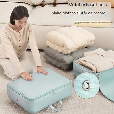 Bolsa de Armazenamento de Viagem Profissional - Bolsa Divisória Organizador Portátil para Roupas, Casacos e Roupas Sazonais - Dobrável-bege