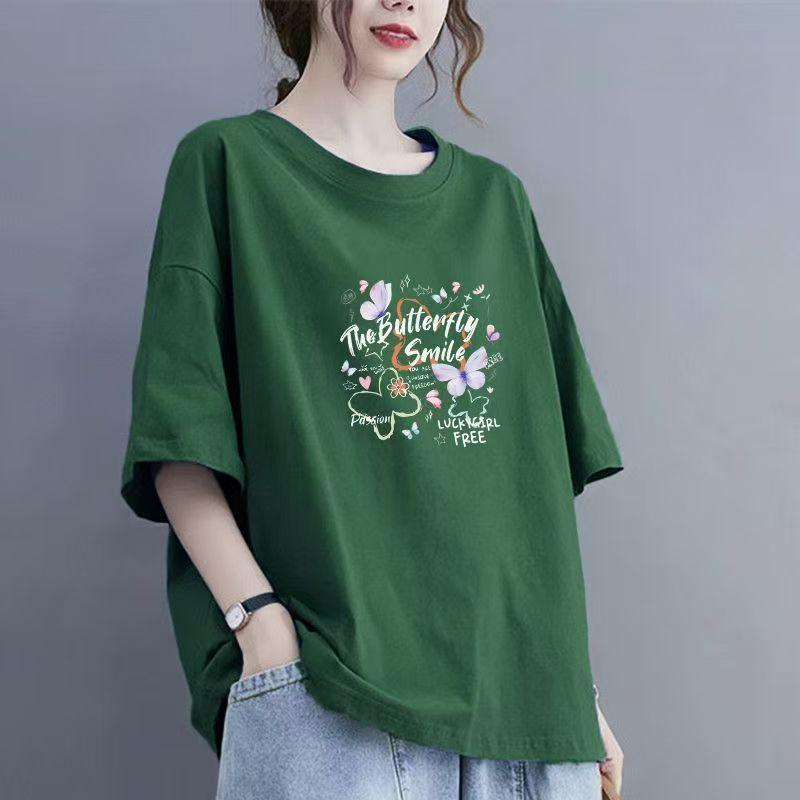 2025 Summer New Short-sleeved Women's Cotton Casual Breathable T-shirt