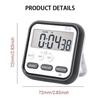 Timers For Cooking Digital Display Countdown Clock Portable Multifunctional Kitchen Timer For Study Bathroom Cooking Meditation