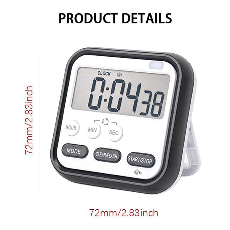 Timers For Cooking Digital Display Countdown Clock Portable Multifunctional Kitchen Timer For Study Bathroom Cooking Meditation