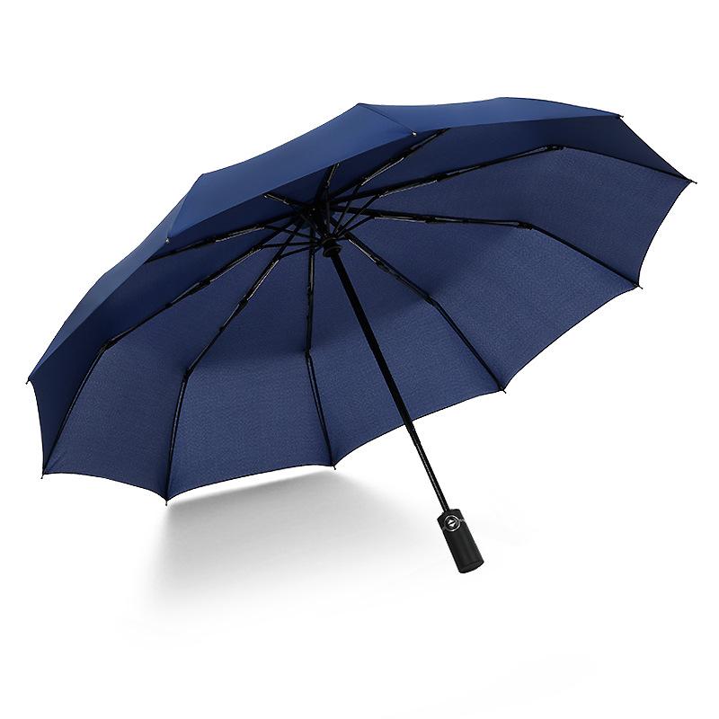 Creative automatic three-fold umbrella folding men's and women's umbrellas umbrella fixed umbrella umbrella