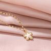 Xiulu Starfish Pearl Necklace Women'S High Sense Versatile Trend Micro-Inlaid Pendant Collarbone Chain
