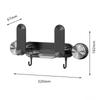 Dual-Mount Pot Lid Rack: Suction Cup & Tape, Hole-Free, Versatile Storage, Modern Kitchen Organizer