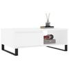 Coffee Table White 90x60x35 Cm Wood Based Panel