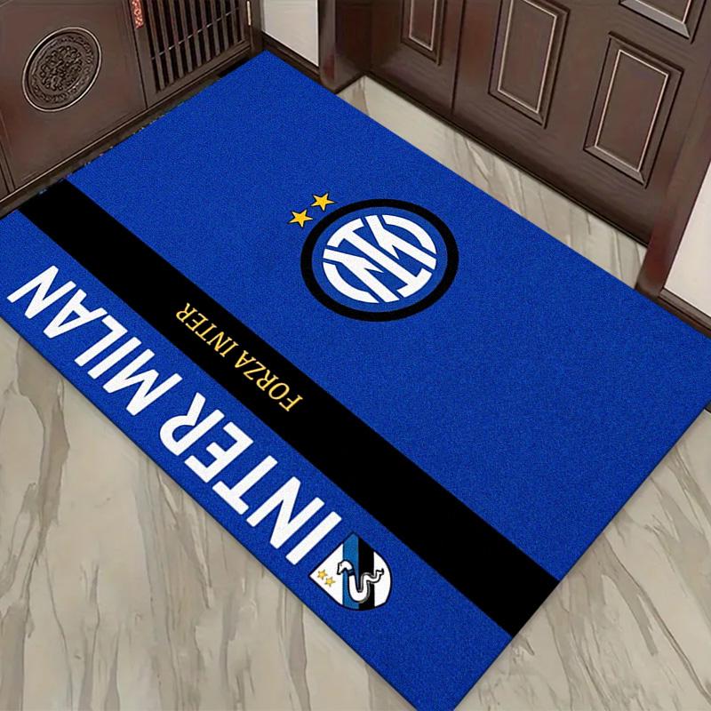 Tappeto Tappeto Inter Milan per Soggiorno Camera da Letto Casa Decorazione Divano, Tappetino Antiscivolo per Giochi Bambini