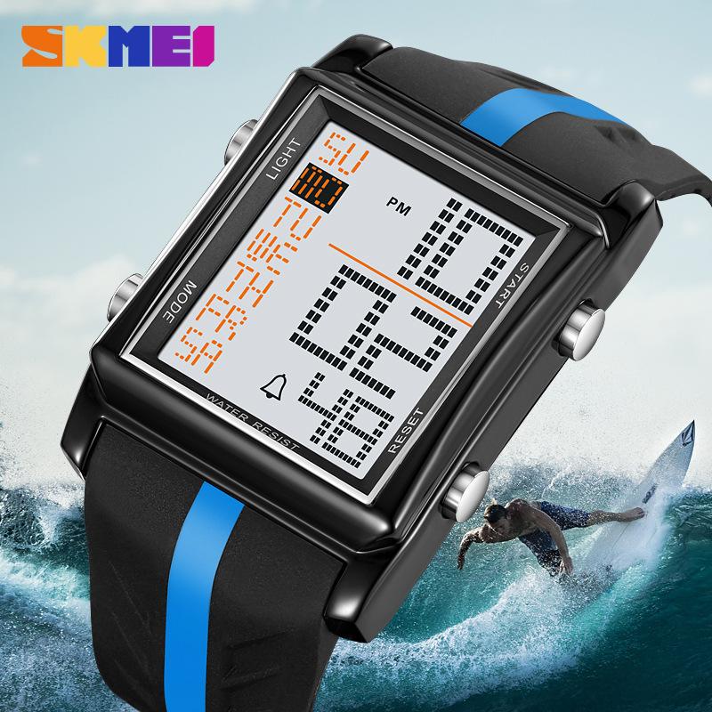 Electronic watch Men's student watch Multifunctional alarm clock Luminous waterproof electronic watch Outdoor sports watch