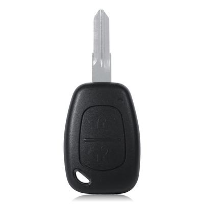 KIMISS Kľúčenka na auto, 2 tlačidlá, neprerezaná, prázdna, diaľkové ovládanie, kľúč od auta