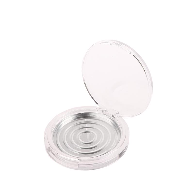 

8,5 мл пустая одинарная прозрачная круглая коробка для румян сменная коробка для пудры с алюминиевой кастрюлей внутренний диаметр 59 мм