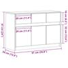 TV Cabinet with LED Lighting Brown Oak Effect 91 x 34 x 61 cm