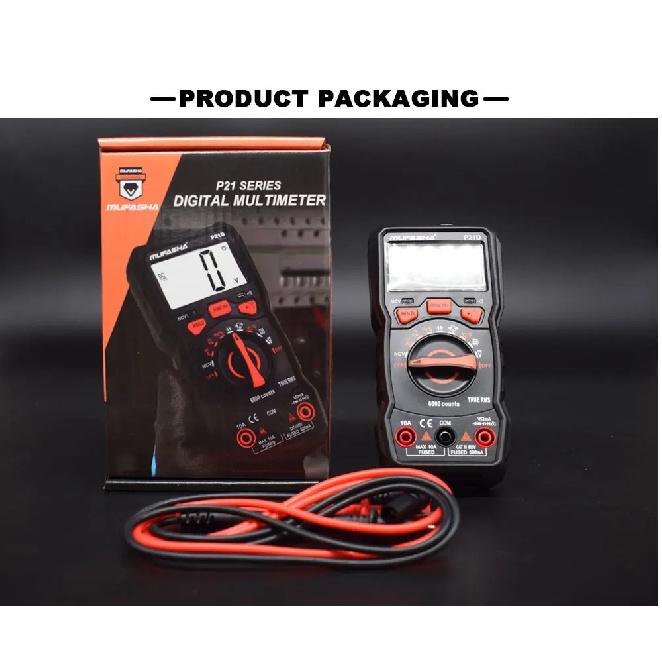 MUFASHA TRUE RMS Multimeter AC/DC Flashlight Digital 6000 COUNTS NCV Smart Multimeter High Precision Multimeter