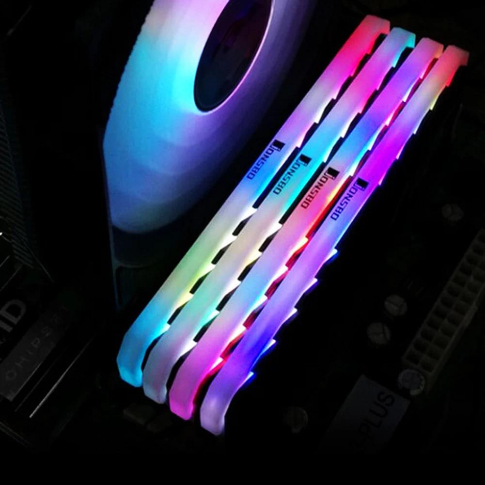 Jonsbo NC-1 RAM Heatsink Cooler RGB 256 Color PC Memory Cooling Vest Heat Sink Radiator For DDR DDR3 DDR4 Desktop PC Ram Memory