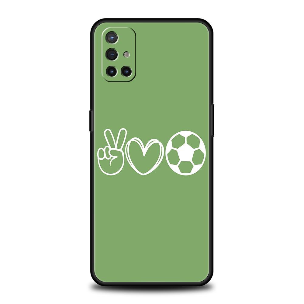 Soccer Heartbeat Phone Case For OnePlus 15 13 12 11 10 9 8 15T 13T 10T 7T Pro 13R 12R 9RT 8T Nord 4 N10 2T CE 2 3 5G Cover