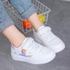 Girls' Board Shoes Autumn Small White Shoes Elementary School Cartoon Casual Shoes School Girls Princess Single Shoes Cute Pink