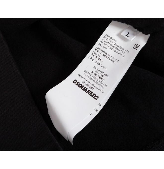 DSQUARED2 branded Italian western sweatshirt black - Size: M