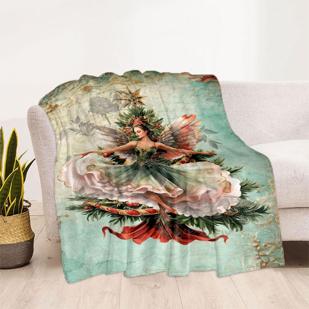 Christmas 31 Blanket Soft & Cozy Great for Office Picnics Seaside All-Season Use Modern Perfect Gift for Relatives and Friends