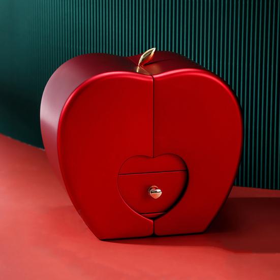 Dámský náhrdelník s úložným pouzdrem Ultralehký neblednoucí třpytivý šperk Náhrdelník blahopřání konzervované růže dárek