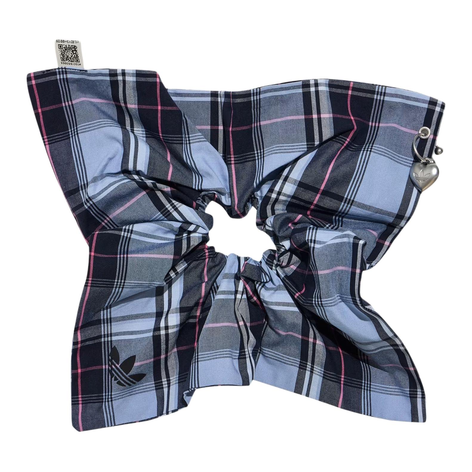 Adidas Originals Sculpted Trefoil Design Hair Tie Women Accessories Blue KU3828_500 NS,Blue