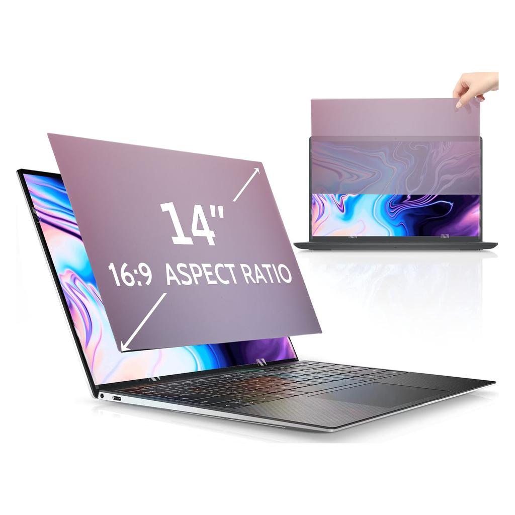 Laptop Blickschutzfilter 14 Zoll 16:9 Abnehmbare Anti Blaulicht Proof Laptop Bildschirmschutzfolie