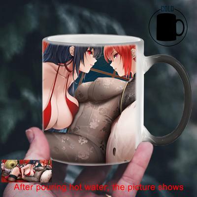 Sexy Comic Girl Coffee Mug BSKT-131 Discoloration Cup Color Change Cups Personalized Gifts Cups and Mugs Drinkware Ceramic Anime
